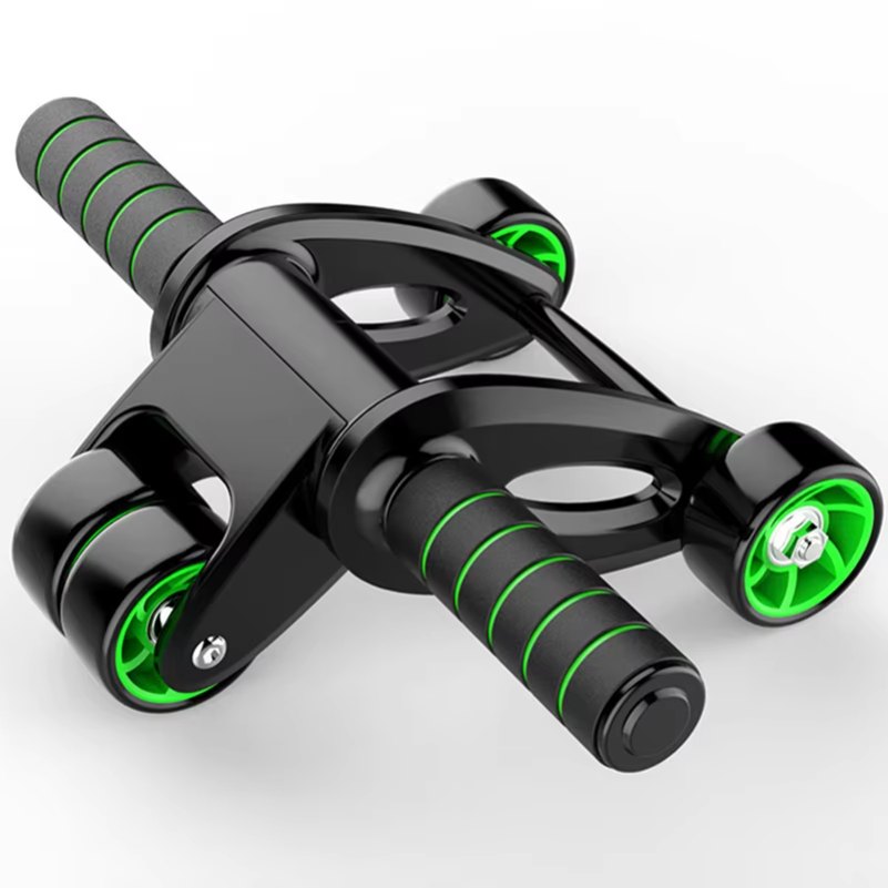 Ab Roller Wheel With Elbow Support - Roller do ćwiczeń mięśni brzucha, 4-kołowy